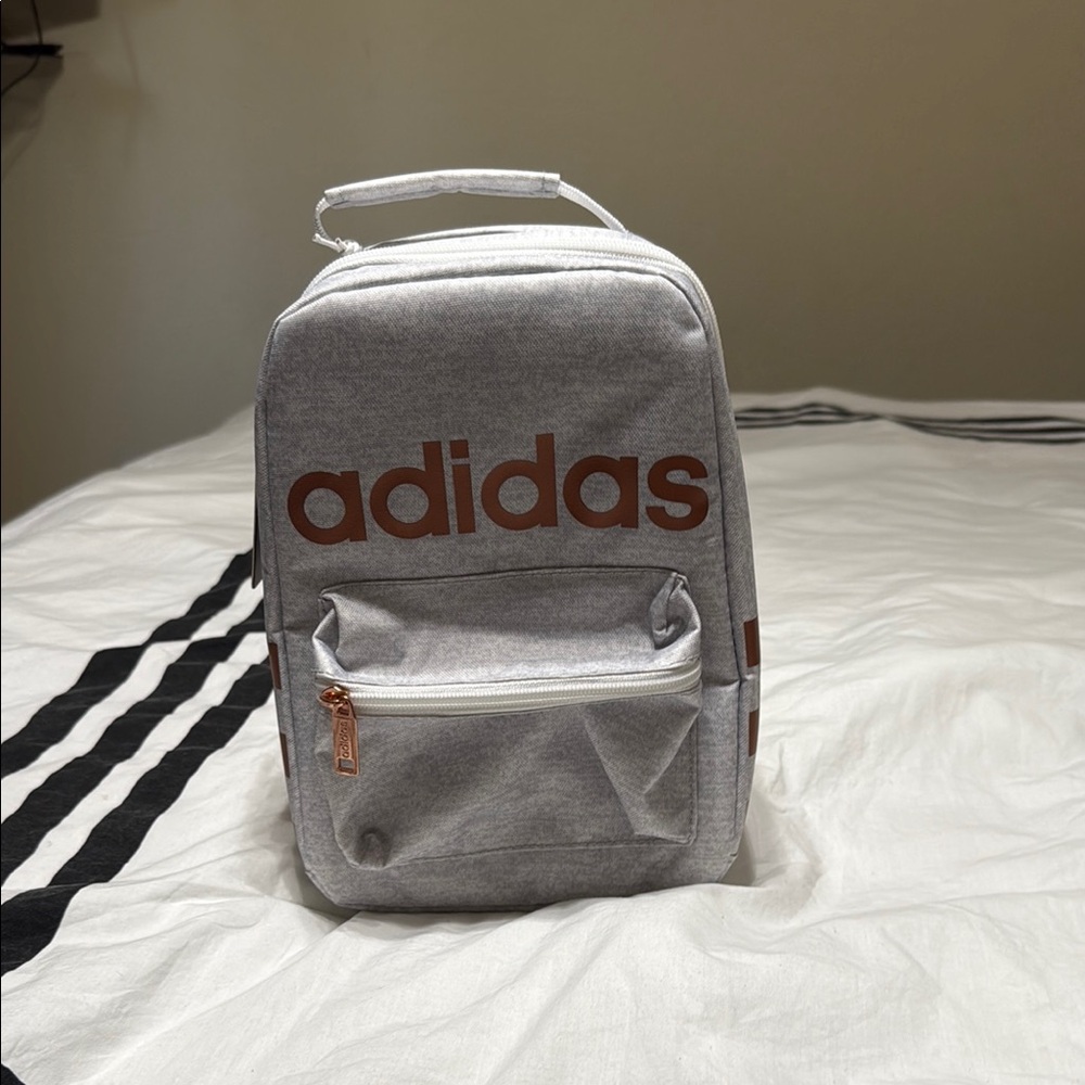 Adidas Gray Compact Backpack with Logo